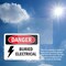 Signmission Buried Electrical Danger Sign, Vinyl Decal, 14in W x 10in L, 2PK OS-2PACK-DS-D-1014-L-2308 - alternate 6